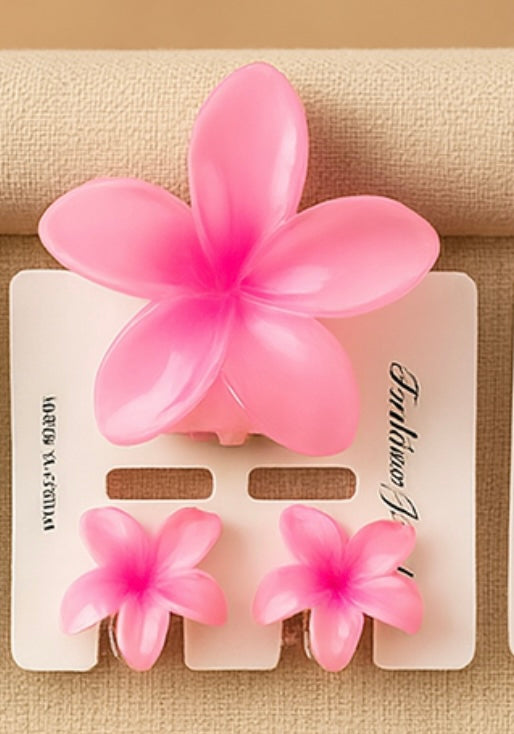 Pinces à cheveux brillantes fleurs