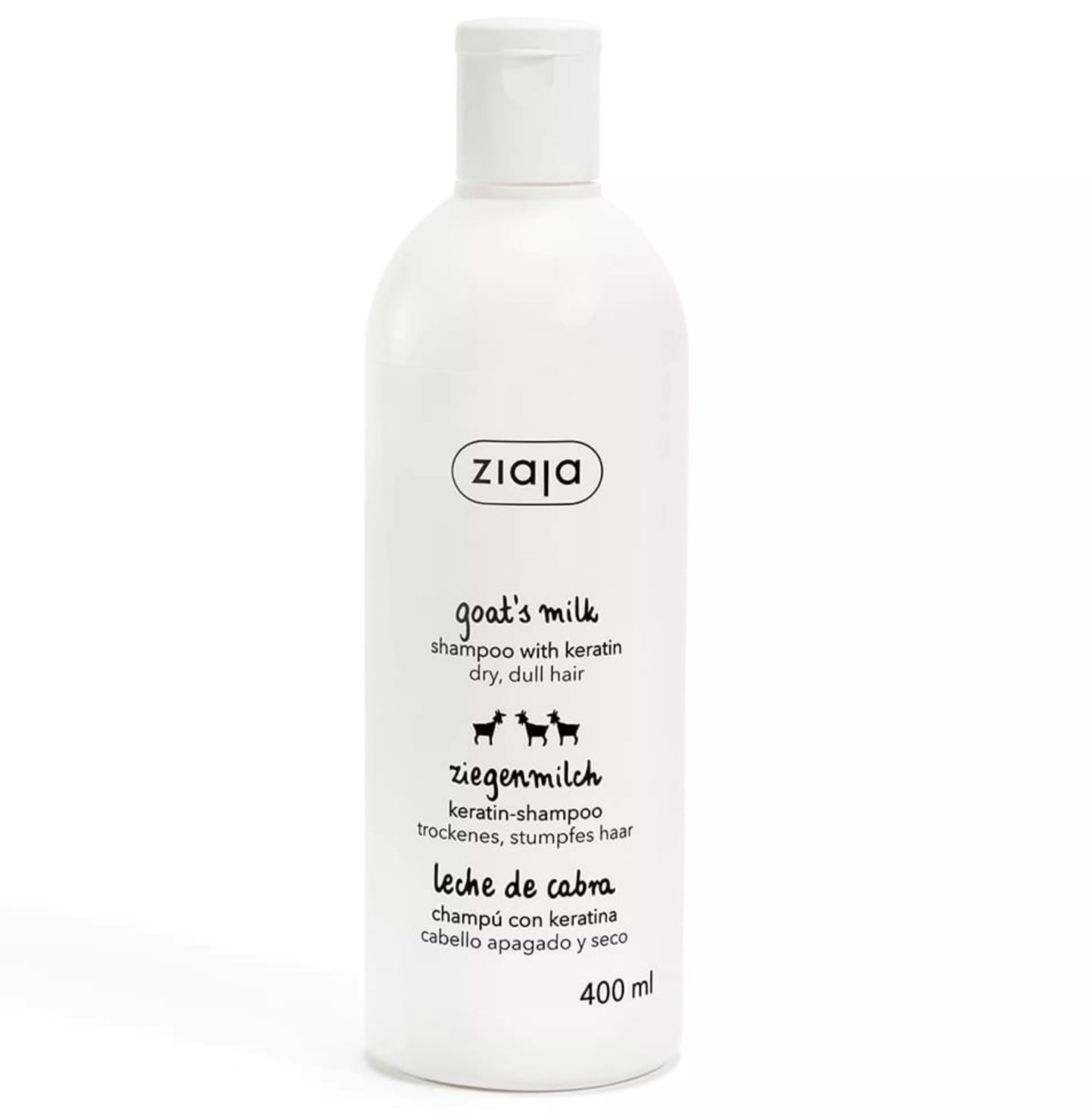 Shampoing fortifiant à la kératine et lait de chèvre