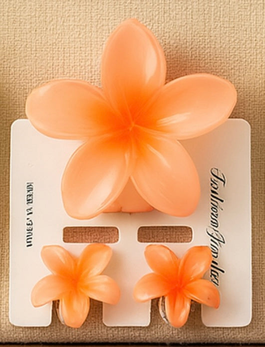 Pinces à cheveux brillantes fleurs