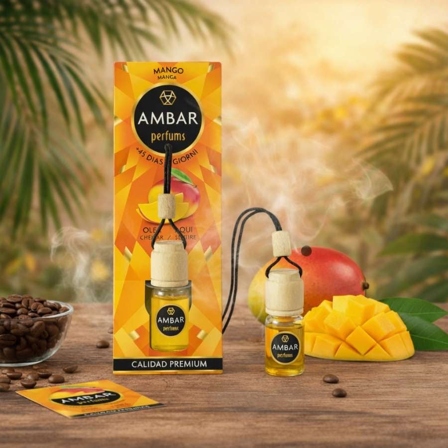Désodorisant voiture ambar mangue